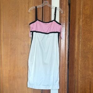 Liz Claiborne pink  and White Dress